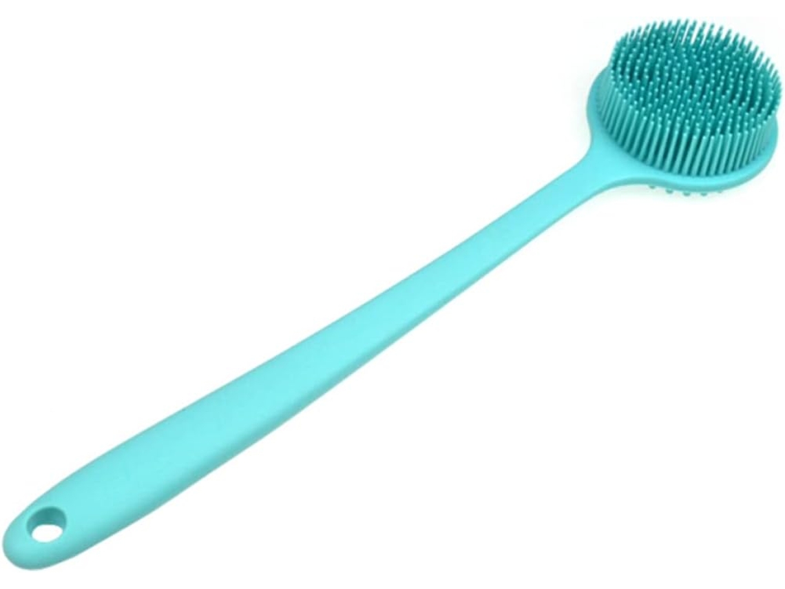 Escova De Banho Veemoon Para O Corpo, Com Cabo Longo E Esfoliante Para As Costas, Azul