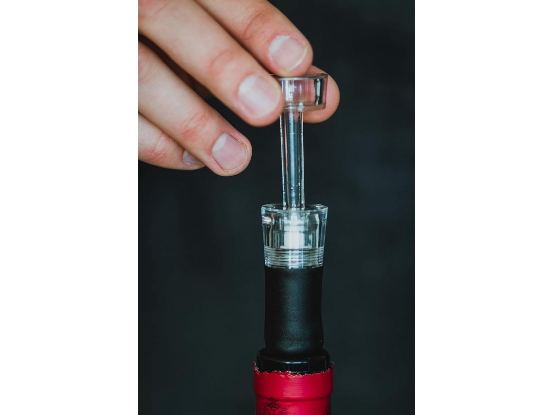 A Rolha De Vinho A Vácuo Retarda A Oxidação Da Rolha Da Garrafa De Vinho Tinto Para Preservar O Frescor, Reutilizável