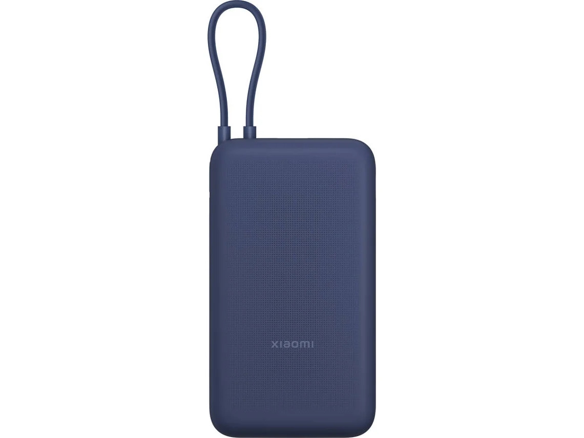 Powerbank XIAOMI com Cabo Integrado 33W (20000mAh - USB-C - Azul)