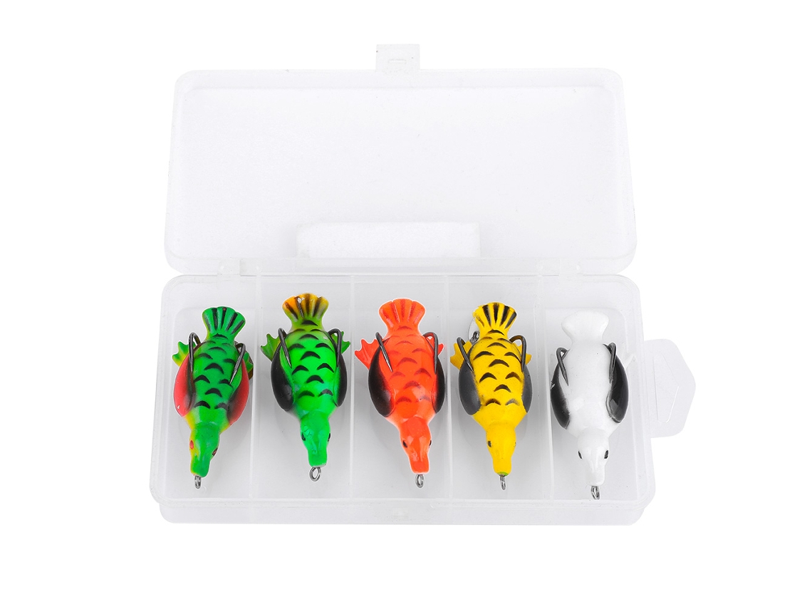 Isca Artificial Pato Colorido para Pesca 5un