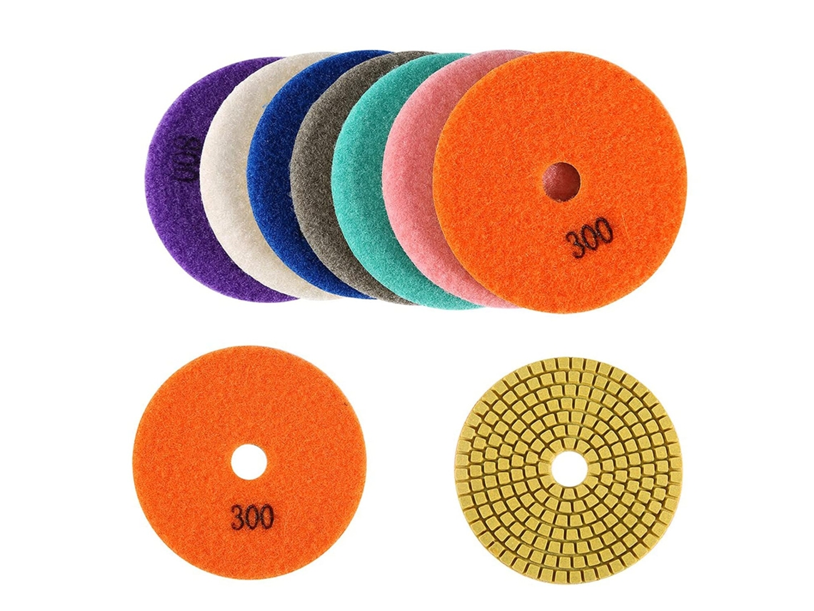 Disco De Desbaste Com Alta Força E Suavidade, 4 Polegadas, Almofadas De Polimento Para Granito, Mármore, Concreto E