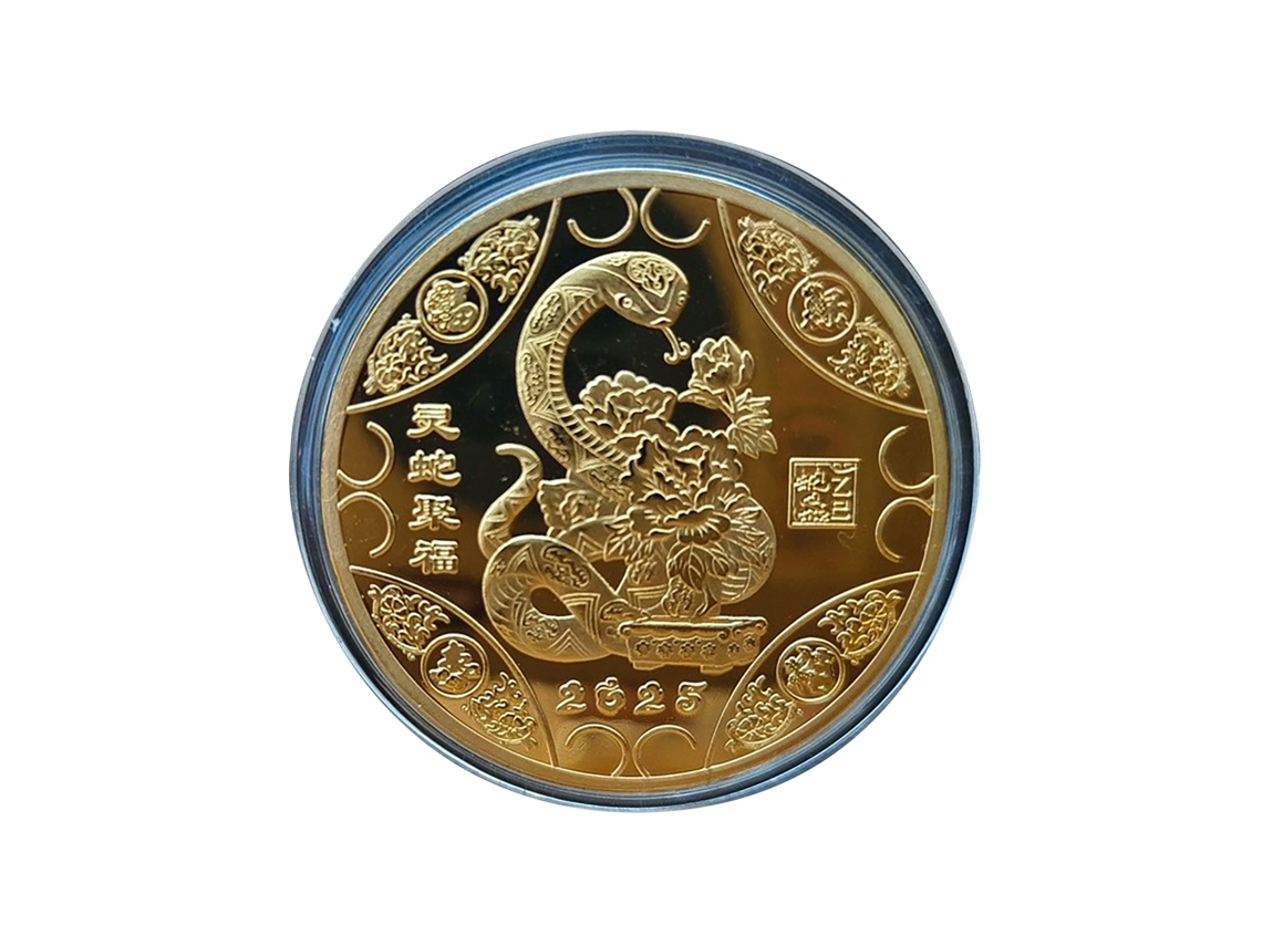 Medalha Comemorativa Recolher Fortuna Moeda De Ouro