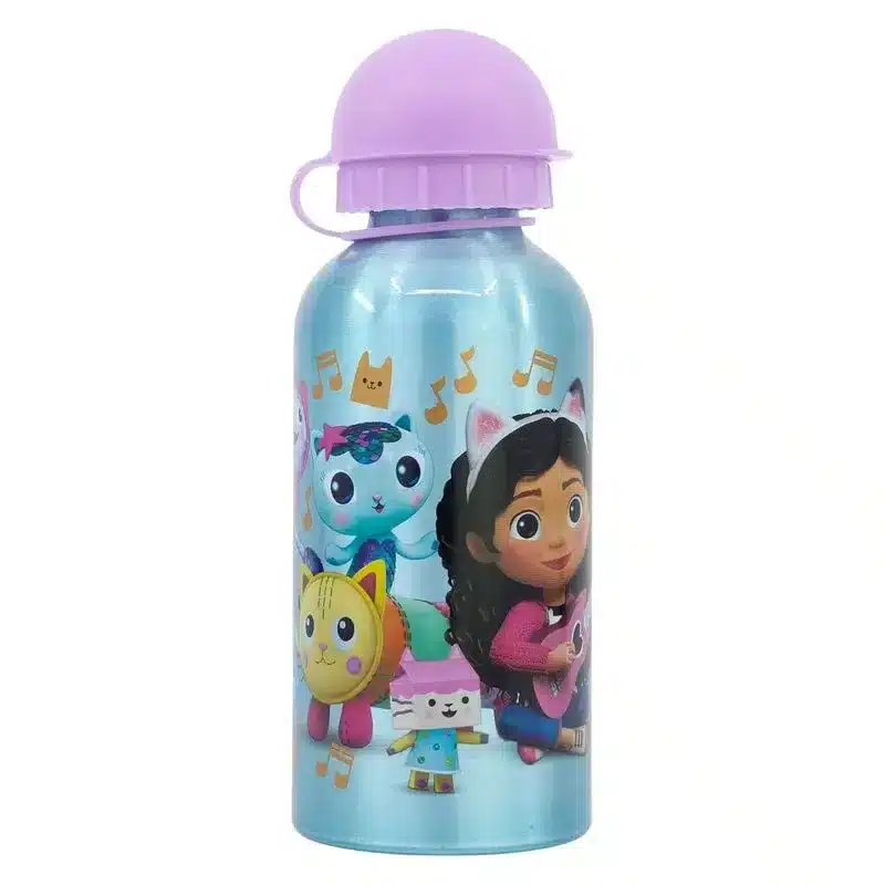 Botella De Aluminio 400ml La Casa De Muñecas De Gabby 21234 Stor Storvolumen