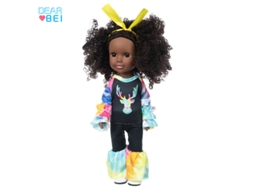 Boneca De Vinil De 35 Cm (14 Polegadas), Pele Negra Africana, Brinquedo Infantil, Bebê Realista.