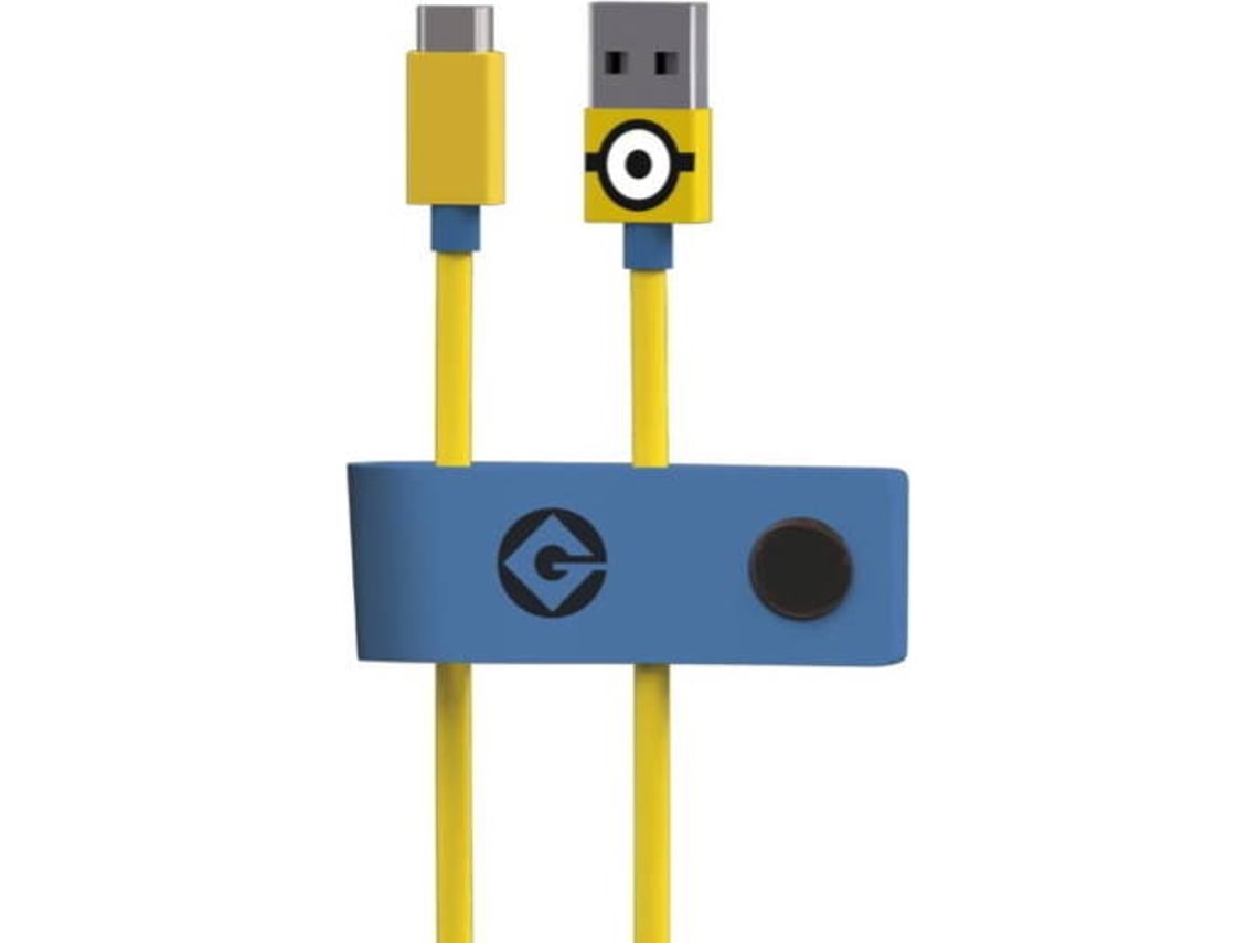 Cabo TRIBE Minions (USB - Micro-USB - 1.2m - Amarelo)