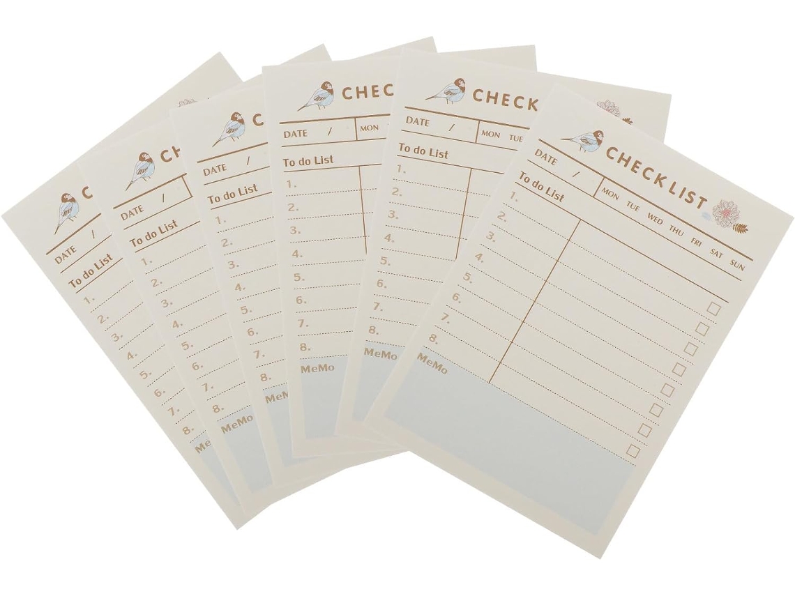 Bloc-notes Adhésif De Planification, Carnet Mémo Papier Beige, Portable, Quotidienne Au Bureau Fournitures De