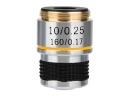 Lente Objetivo Acromática 10x Para Microscópio Biológico 160/0.17