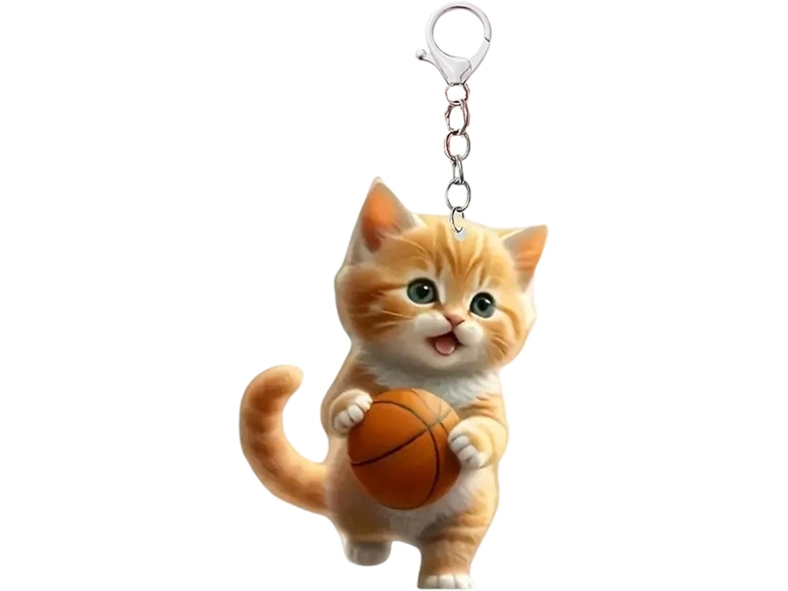 Pendentif Chat Orange,