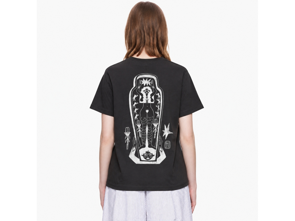 Rockinstone Sacred Womb Bebhinn Eilish Black T-shirt Unique Designer Style