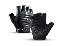Luvas De Ciclismo Para Homem E Mulher, Luvas De Bicicleta Sem Dedos Com Anti Derrapante Para Mtb E Passeios (preto)