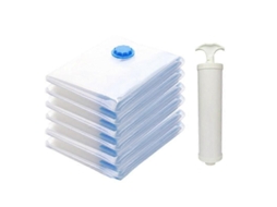 Sacos De Armazenamento Grandes Com Compressão A Vácuo E Bomba Manual Para Selagem Vácuo, Protegendo Contra Umidade Poeira.