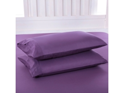 Fronhas de Algodão Laváveis para Quarto Roxo EVELTEK 50x101cmxpair