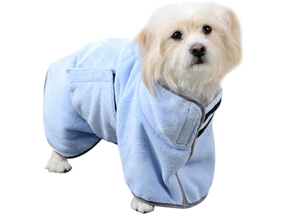 Roupão Absorvente, em Microfibra, para Cães, Secagem Rápida, Tamanho Xs AQUAFORGE