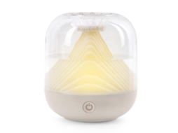 Umidificador de Vidro 400ml com Luz Noturna SILVER