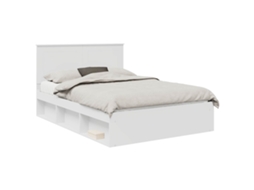 Estrutura da Cama com Cabeceira Branco 140 X 190 Cm MAISON EXCLUSIVE