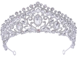 Coroa De Noiva Com Cristais Brilhantes, Tiara Decorativa Para Acessórios De Cabelo De Casamento Para Mulheres.
