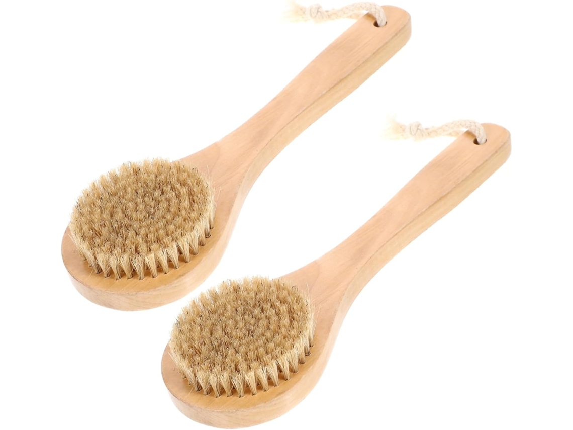 Lurelia Pack De 2 Escovas De Massagem Corporal Para Banho Diário, Escovagem A Seco E Massagem Suave