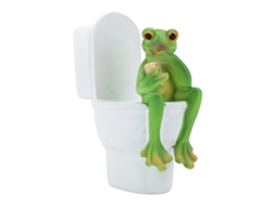 Figurino Decorativo de Sapo em Resina Fofo Exquisito Multifuncional para Decoração de Casa S/MARCA