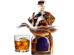 Taça De Vinho Decantadora Em Formato De Garrafa De Uísque Com Formato De Cachorro