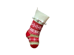 Meias De Natal Tricotadas Tamanho 48x26 Cm