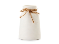 Vasos de Cerâmica Pequenos, Brancos, Decorativos, para Prateleiras | S/MARCA