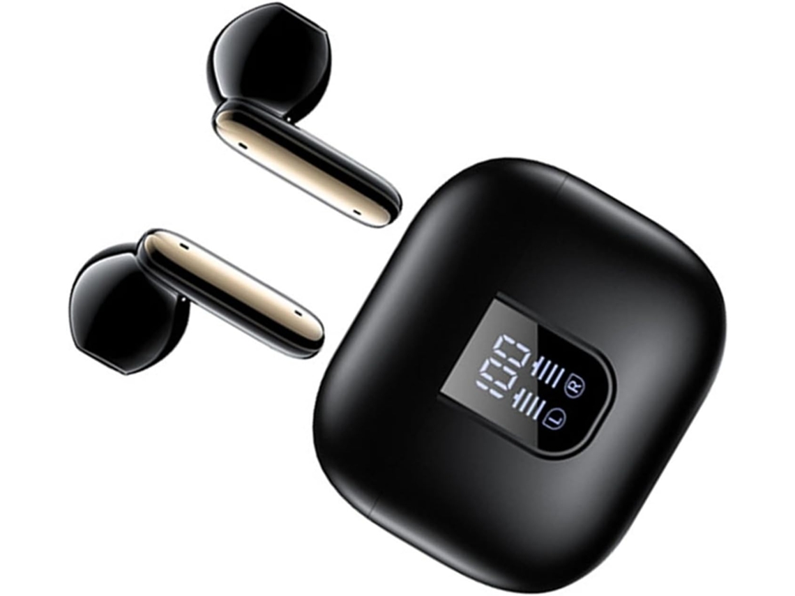 Fones De Ouvido Sem Fio Srliya Com Cancelamento Ruído, Display Digital E Resistência À Água Ipx5, Ideais Para Jogos E