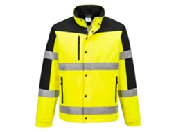 Jaqueta Softshell Bicolor Alta Visibilidade / Amarelo / L Portwest (3 Camadas)