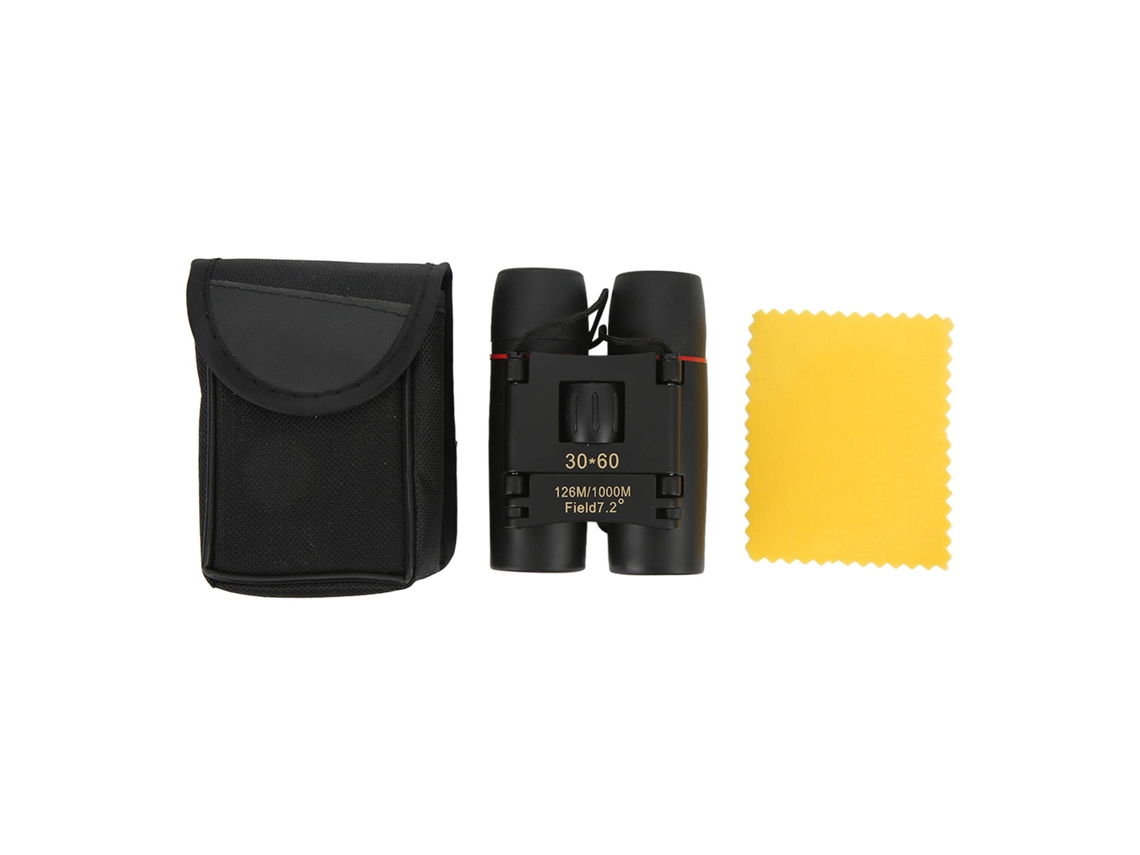 Binoculares Mini Compactos 30x60 Com 8x Amplificação, 126m/1000m, Ângulo De Visão De 7.2°, Portáteis E Plegáveis
