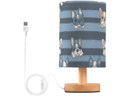 Cabeceira abaixo com estampa de Bulldog Francês da Kcldeci, ideal para quarto, estilo fazenda, mesa de centro.