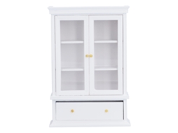 Ats muebles em Miniatura 1:12 para Casa de Bonecas: Armário, Estante e Estante de Madeira Simulada
