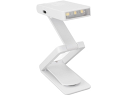 Luminária De Mesa Led, 3 Cores, Ajuste Passo A, Sem Necessidade De Livros, Dobrável, Recarregável, Com Clipe Para