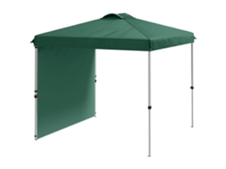 Tenda Dobrável 2,5x2,5 M De Jardim Com 1 Parede Lateral Altura Ajustável Para Campismo Festas Verde