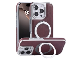 Capa Para Iphone 16 Pro Max Híbrido Suporte Anel Roxo Czhhmart