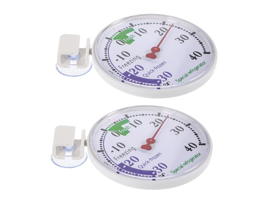 Lurelia Termo-higrómetro Com Sensor, 2 Unidades, Para Frigorífico E Congelador, Alta Precisão, Medição De Humidade, Material Plástico