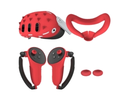 Conjunto Completo de Acessórios de 4 Peças para Capa Vr, Punho do Controlador Rocker Cover Anti sujeira Conjunto Completo BRILVIBERA