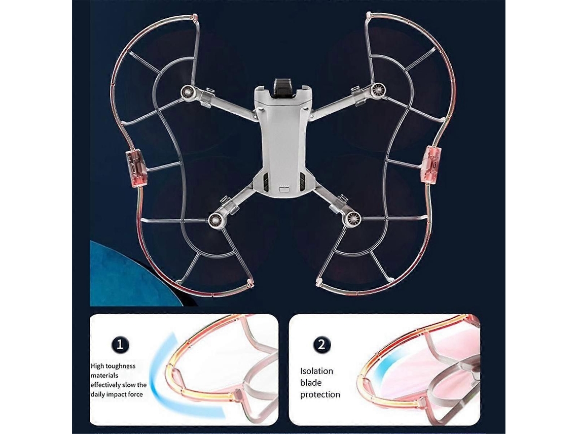 Protetor De Hélice Iluminado Para Drone Mini3/3pro, Aro De Proteção Multifuncional E Conveniente, Acessório