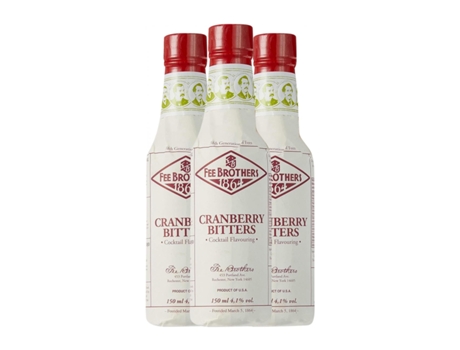 Schnapp FEE BROTHERS Bitter Cranberry Garrafa Pequena (0.15 L - 3 Unidades)