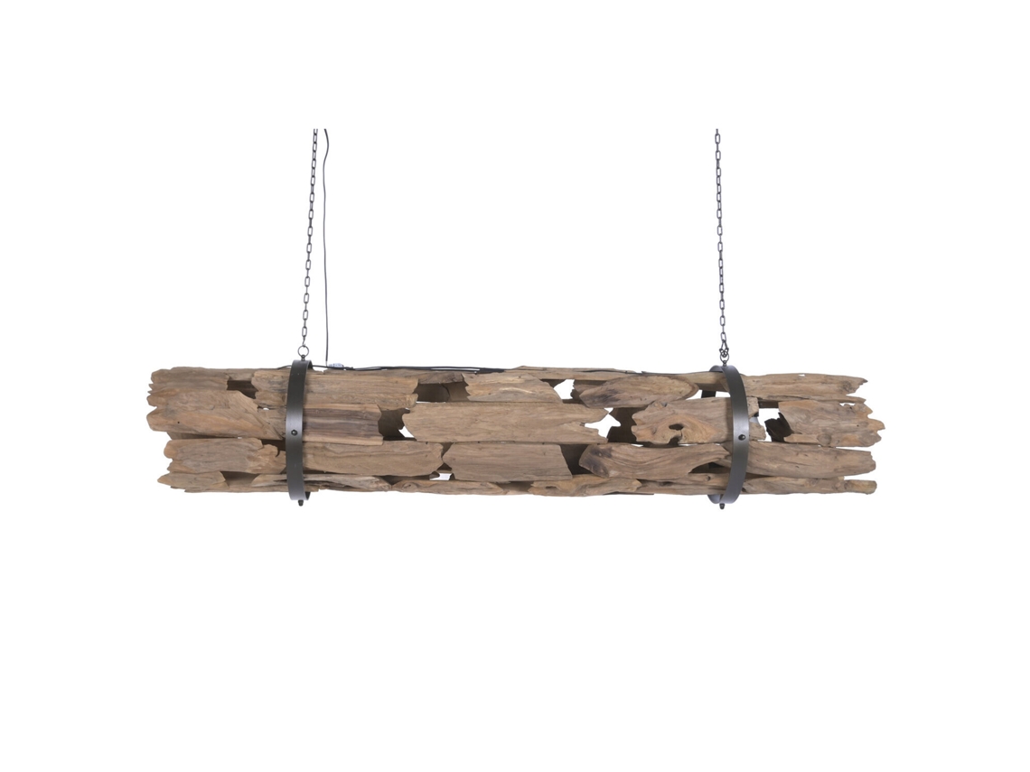 Luminária de Teto Feita com Raiz de Teca Reciclada, 180x33x33cm ALEXANDRA HOUSE LIVING