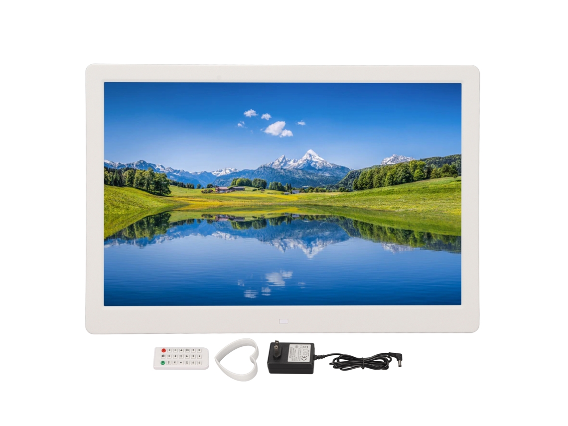 Quadro Digital de Fotos EOOCOO (15,4 Polegadas Hd com Controle Remoto)
