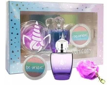 Coffret  Airval Eau Meu Unicorn Edt 100 ml + Pompon + Shadow