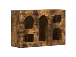 Conjunto 1 Unidade De Armazenamento Vidaxl Castanho Derivados De Madeira (60 X 20 X 40 Cm)