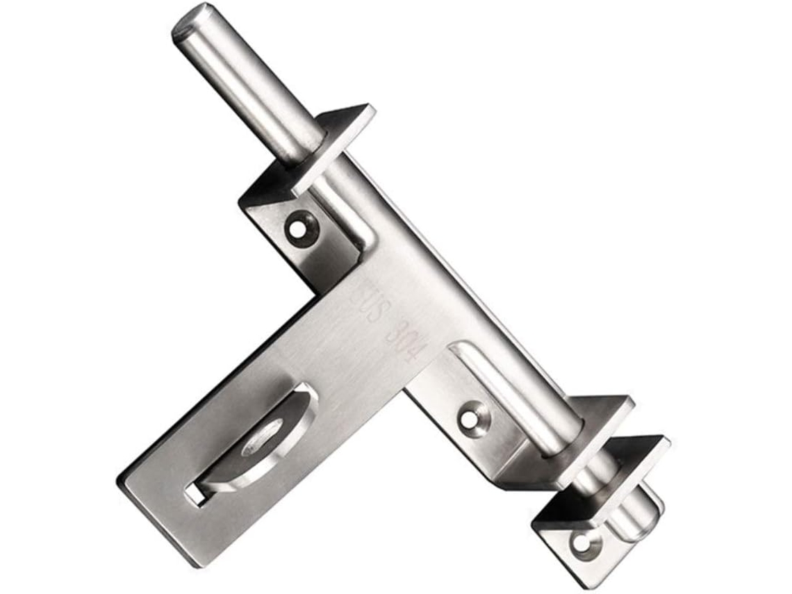 Fechadura De Porta Em Aço Inoxidável Com Trinco, 170mm De Comprimento E 3mm Espessura 1 Unidade