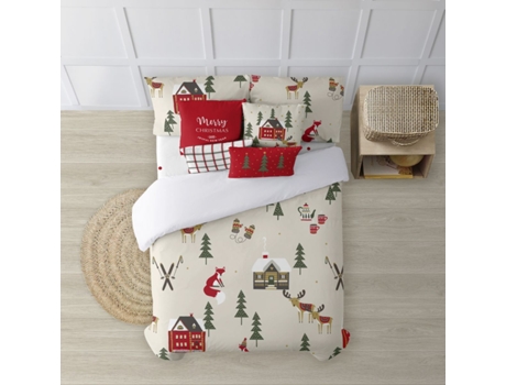 Capa de Edredão MUARE HOME Christmas (180 (260 x 240) - Algodão - Multicor)