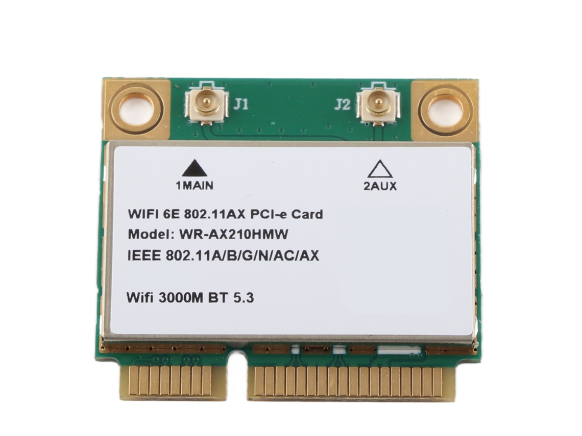 Placa De Rede Sem Fio (5g Tri-band Gigabit) Ax210 5374m Wifi 6e Placa De Rede Sem Fio Integrada Mi...