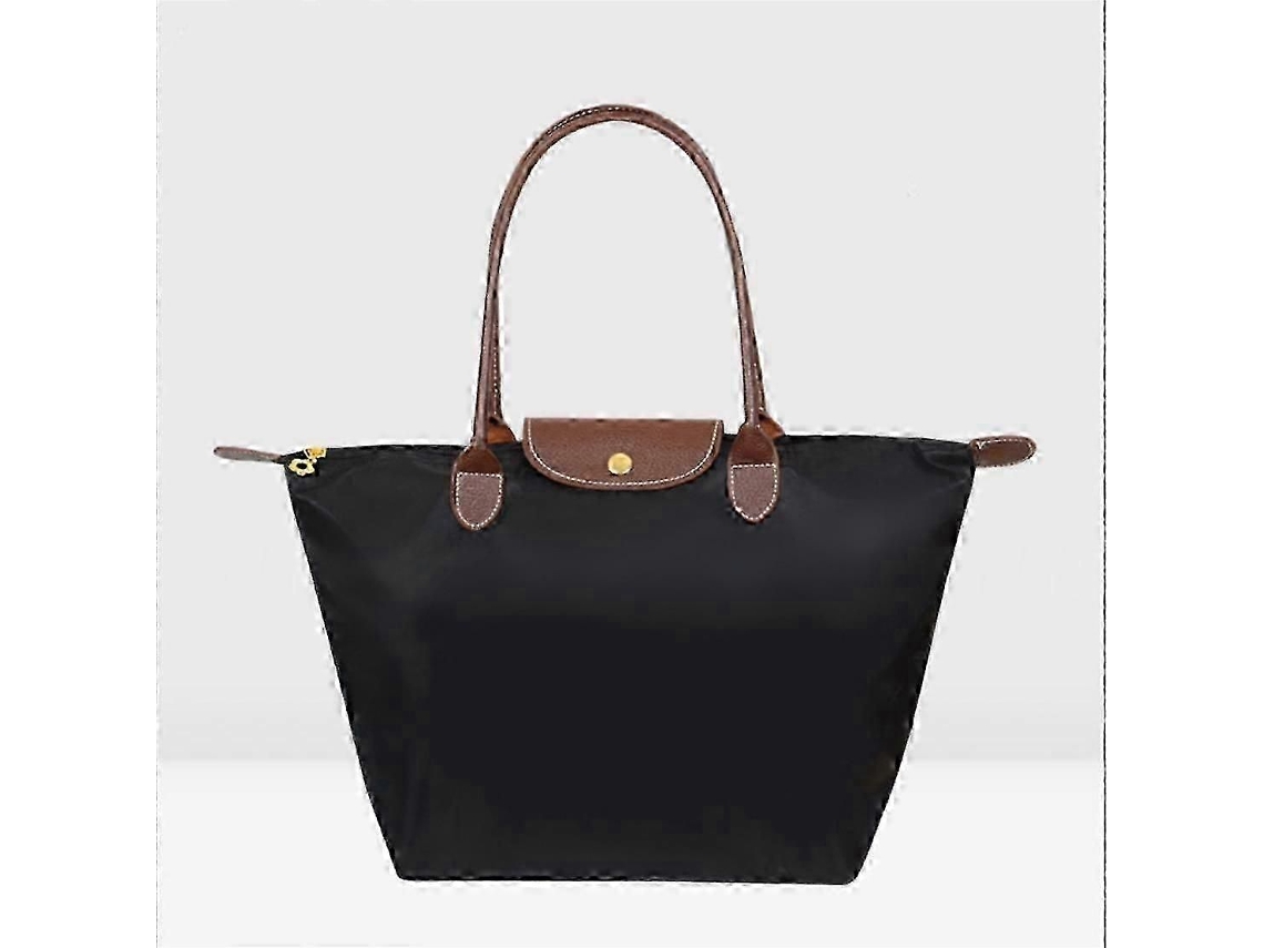 Bolsa de Compras Feminina Clássica de Cor Sólida, em Tecido Oxford, Nylon, Dobrável, para Ombro Ou para Guardar Objetos. GOKOCO