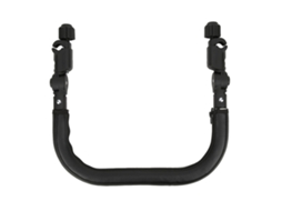Barra Abdominal Para Carrinho De Bebê Couro Pu Ajustável Antichoque Universal 0-4 Anos
