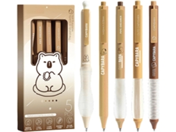 Caneta Gel Retrátil Com Desenho De Capivara, Fofa E Kawaii, 0,5 Mm,