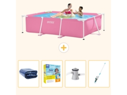 Intex Piscina Com Estrutura Retangular - 220x150x60 Cm - 5-peças Scb12