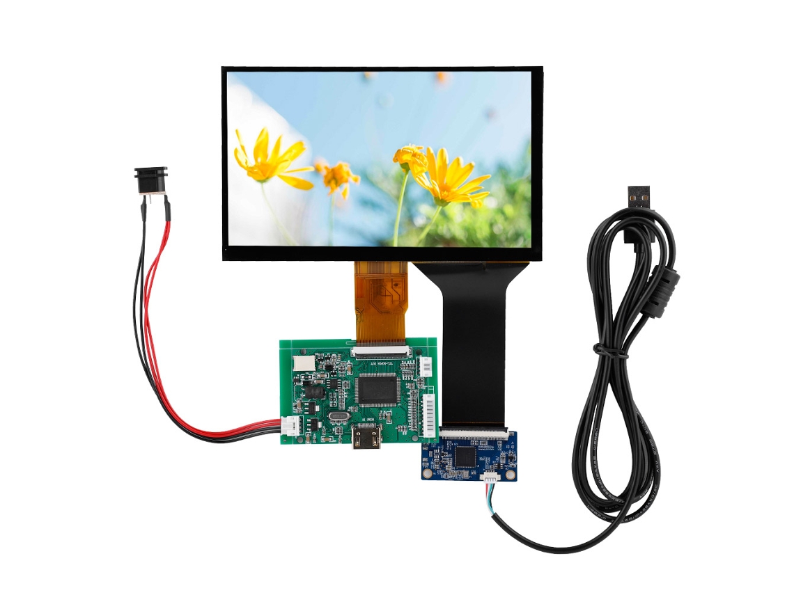 Tela LCD Tft de 7 polegadas HKJ HDMI VGA para Raspberry Pi 3 S/MARCA