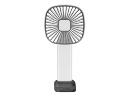 Ventilador portátil com 3 velocidades, usb, base estável, cinza BRILVIBERA